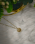 Swirl Disc Gold Pendant - Abhigya Art