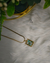 Aqua Rectangle Stone Pendant - Abhigya Art