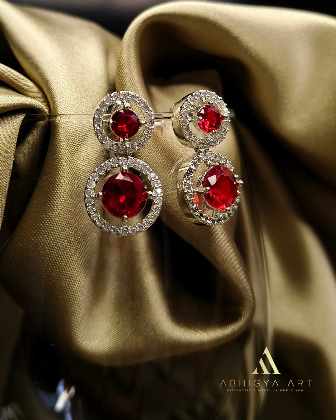 Luxe Crystal Halo Drop Earrings
