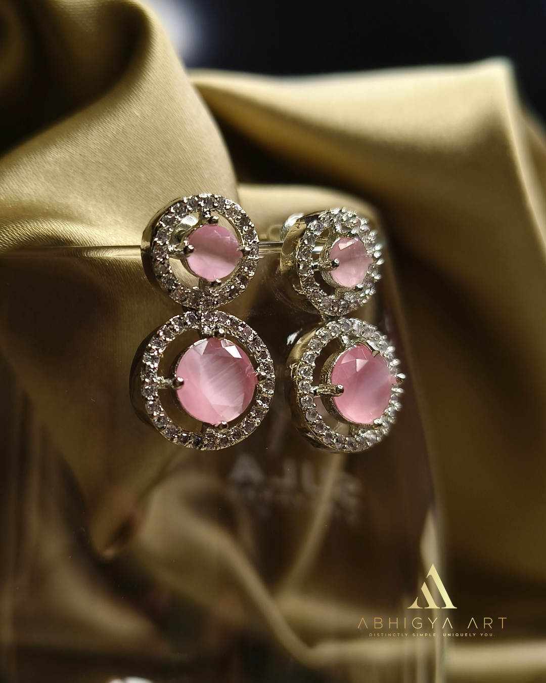 Luxe Crystal Halo Drop Earrings