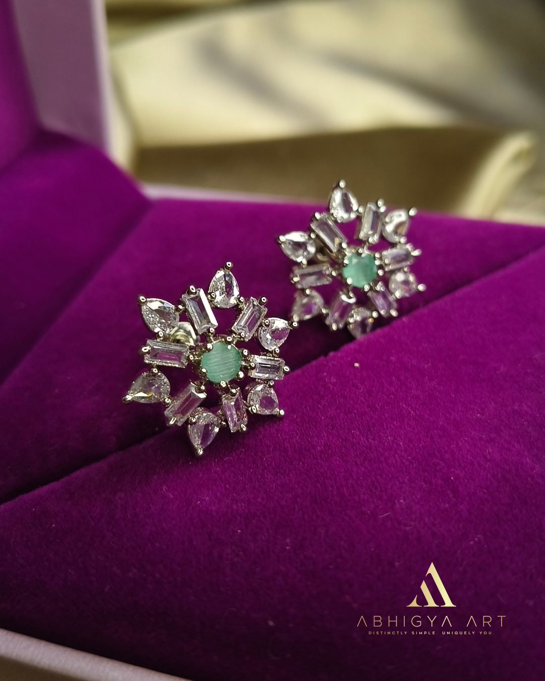 Starlight Radiance Stud Earrings