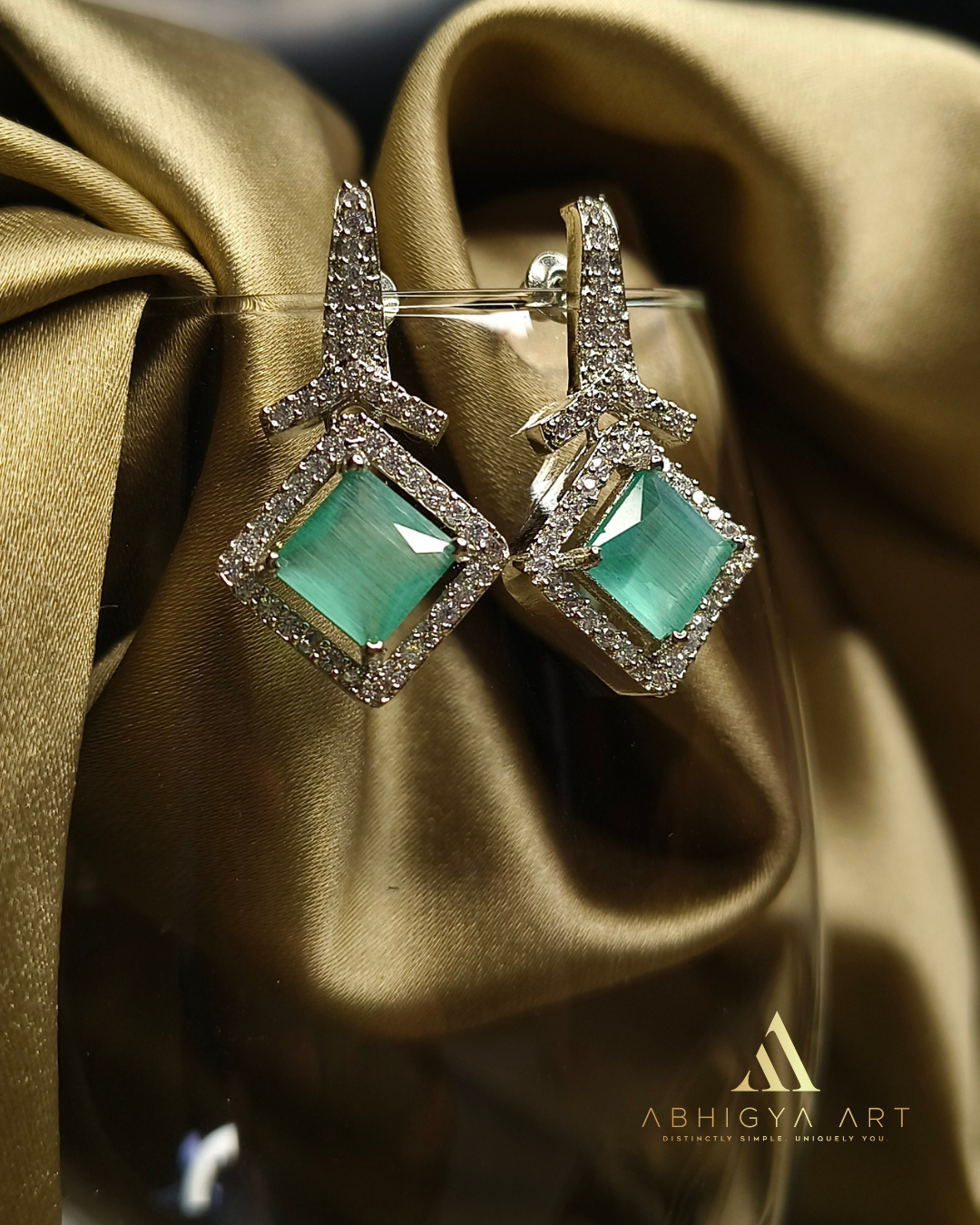 Emerald Grace Drop Earrings