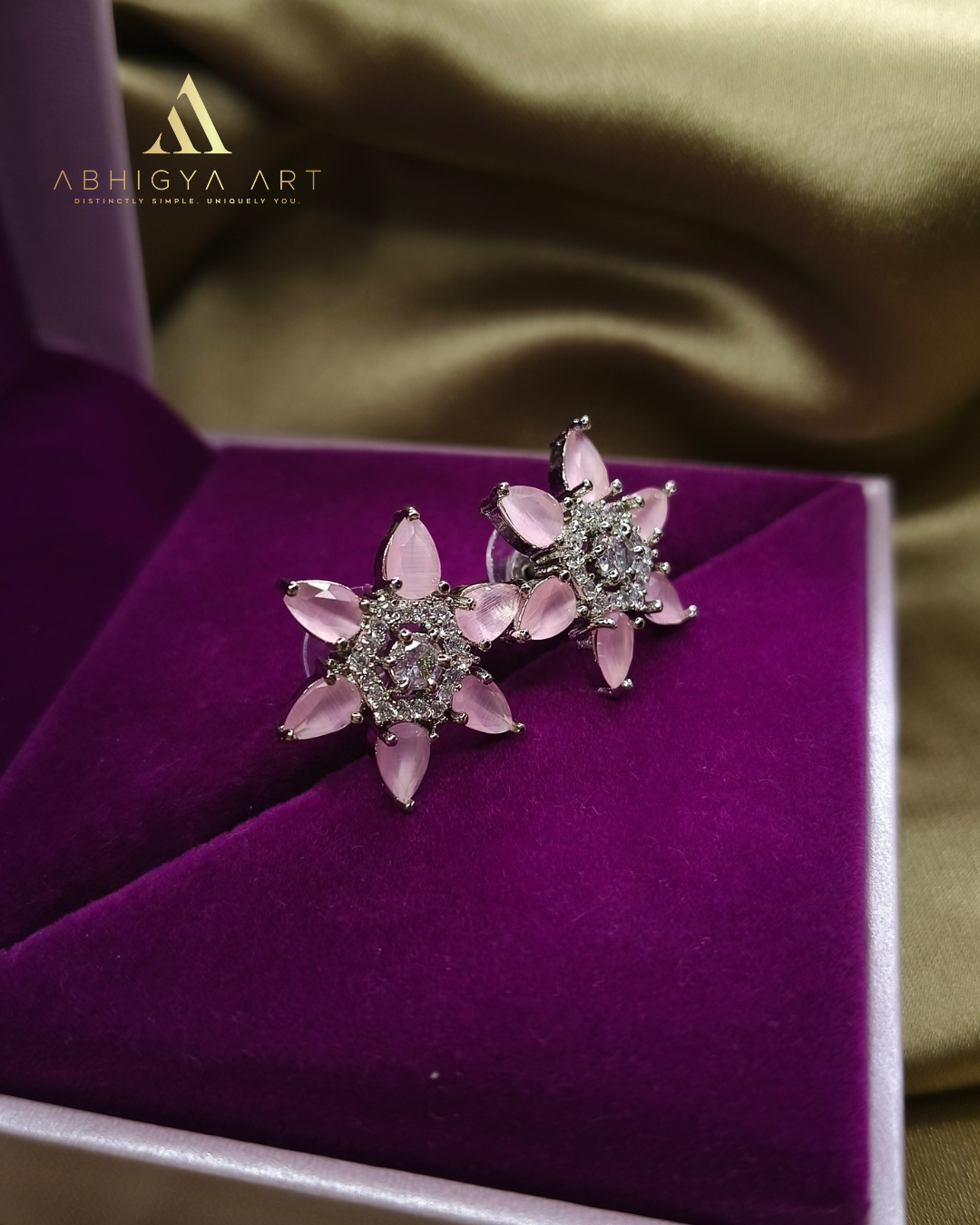 Floral Elegance Stud Earrings
