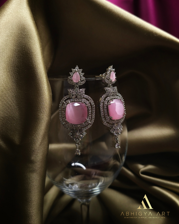 Blush Royale Statement Earrings