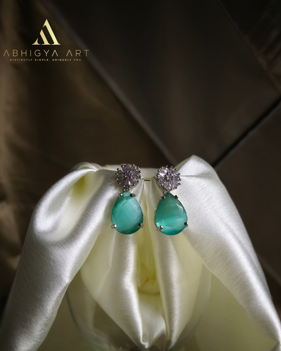 Elegant AD Stone Drop Earrings