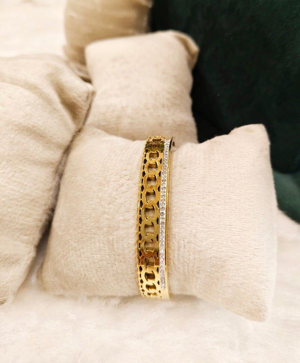 Chain Link CZ Bangle