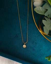 Minimal Disc Chain Necklace - Abhigya Art