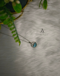 Evil Eye Round Pendant - Abhigya Art