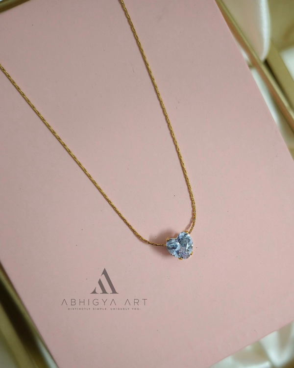 Blue Crystal Blossom Pendant