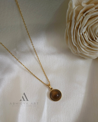 Round Cabochon Pendant (4 Colours) - Abhigya Art
