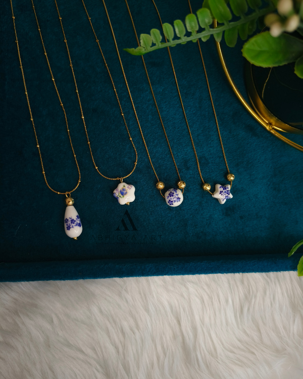 Floral Pearl Charm Pendant