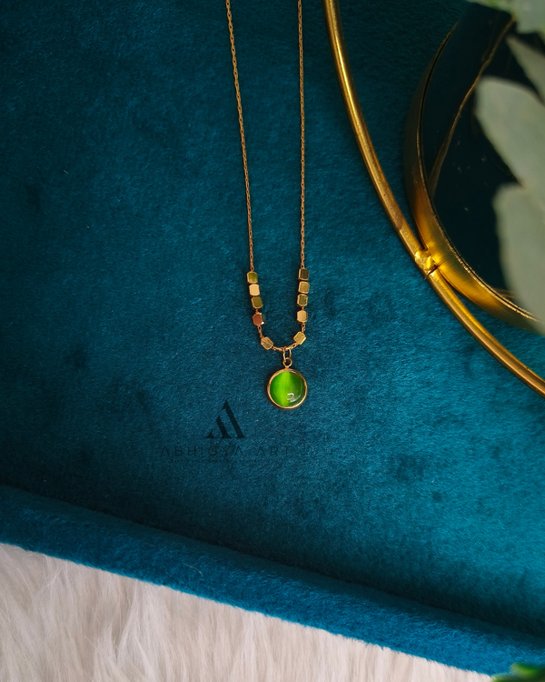 Green Cat Eye Pendant