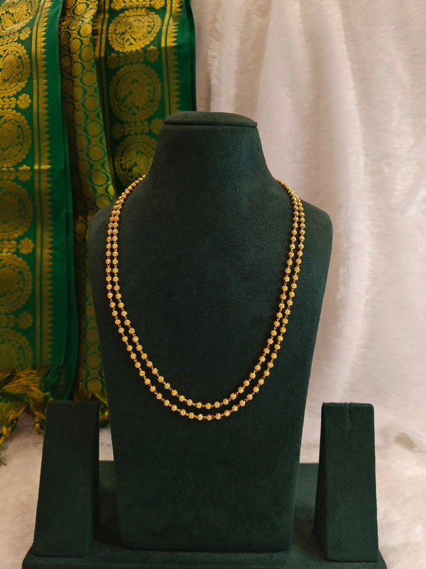 Two-Layer Fine Gold Bead Haar