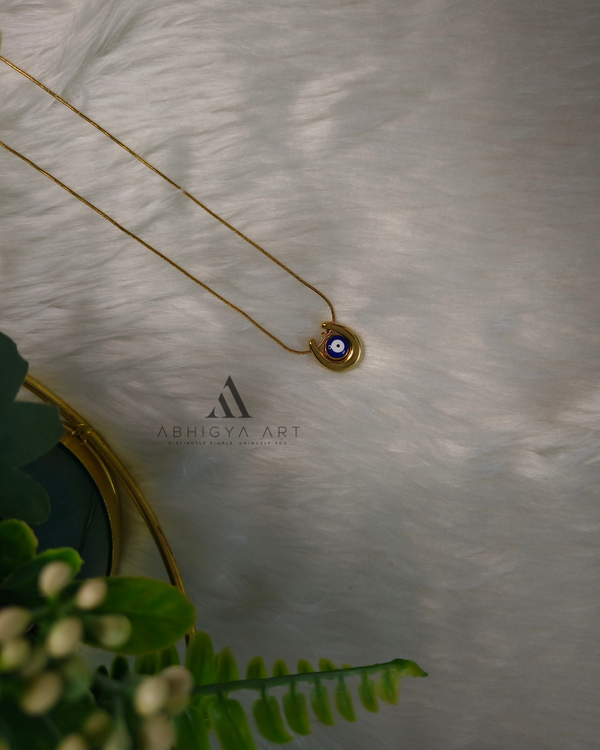 Petite Bezel Stone Pendant