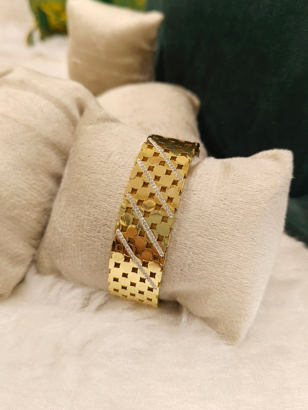 Basket Weave Gold Kada