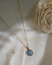 Round Cabochon Pendant (4 Colours) - Abhigya Art