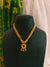 Gold Chain with Ruby Pendant - Abhigya Art