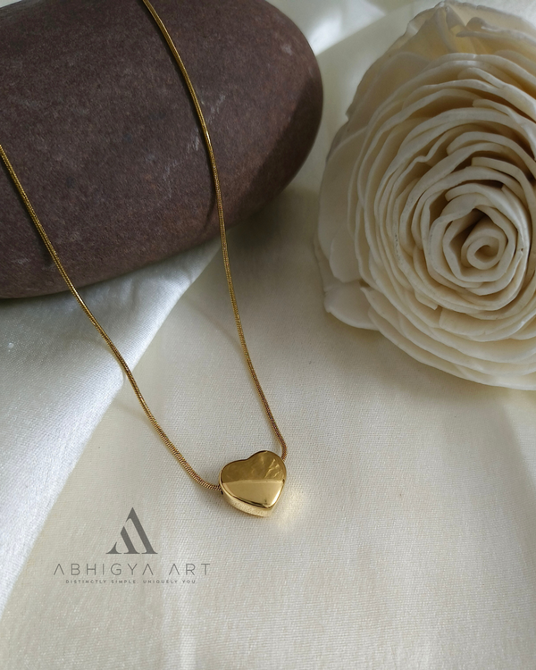 Petite Puff Heart Pendant