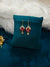 Ruby Petal Pearl Drop Bugadi - Abhigya Art