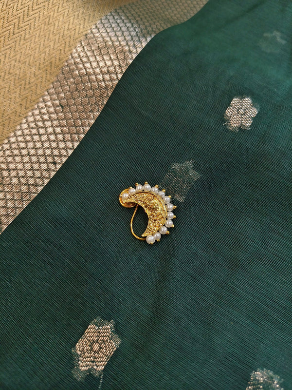 Antique Gold Crescent Nath