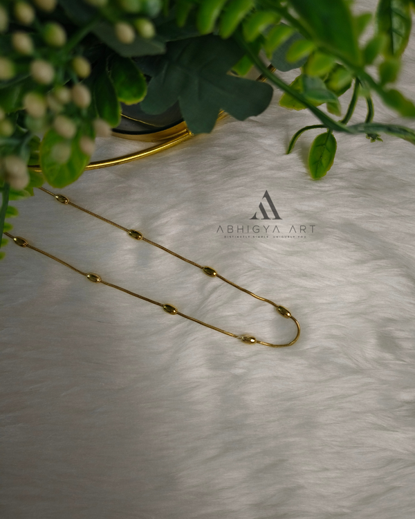 Satellite Bead Gold Chain