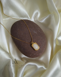 Moonstone Rectangle Pendant - Abhigya Art