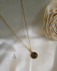 Round Cabochon Pendant (4 Colours) - Abhigya Art