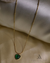Emerald Heart Glow Pendant Necklace