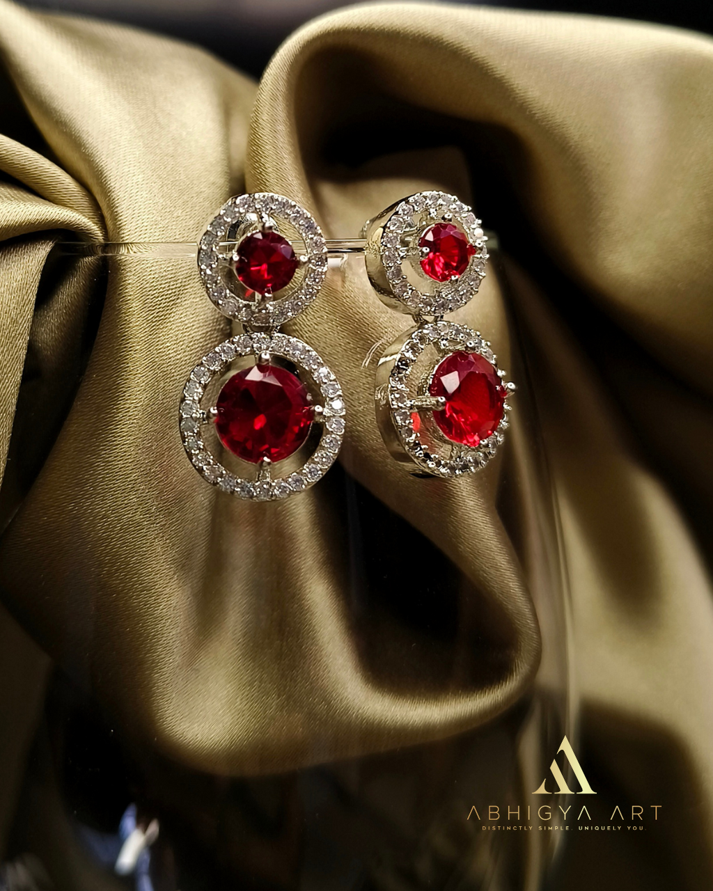 Luxe Crystal Halo Drop Earrings