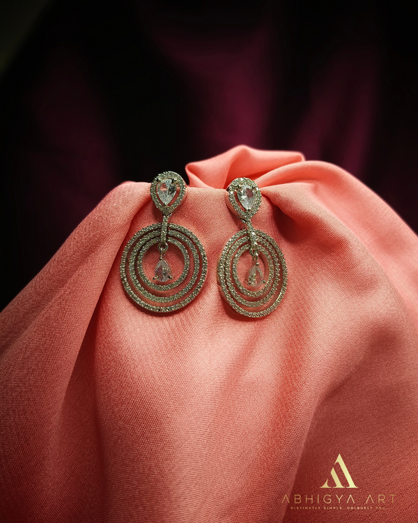 Crystal Radiance Hoop Drop Earrings